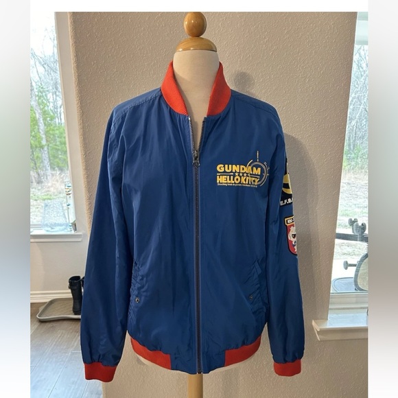 Hello Kitty X atsuko Gundam Sanrio Red Blue Bomber Medium *flaw* Read* - Picture 2 of 11